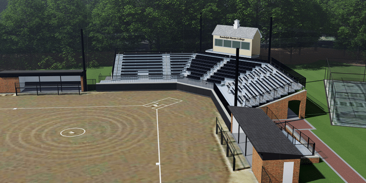 Renovated RMC Softball field rendering