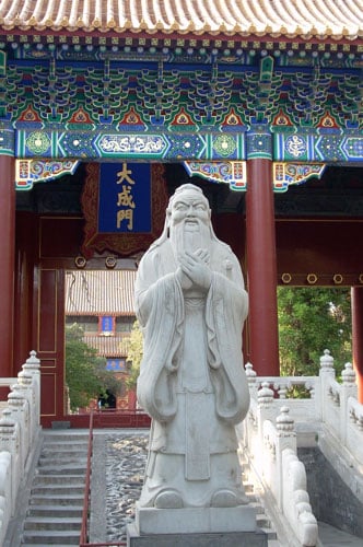 Statue of Confucius in China