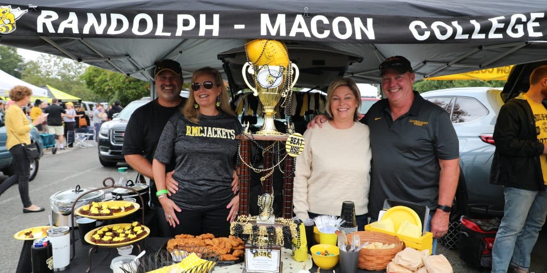 RMC Alumni gathered for tailgating during the homecoming football game